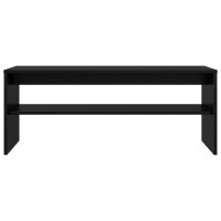Produktbild för TV-skåp Svart Ek 100 x 35 x 40 cm Konstruerat trä
