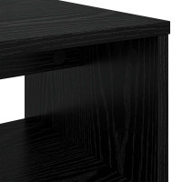 Produktbild för TV-skåp Svart Ek 100 x 35 x 40 cm Konstruerat trä