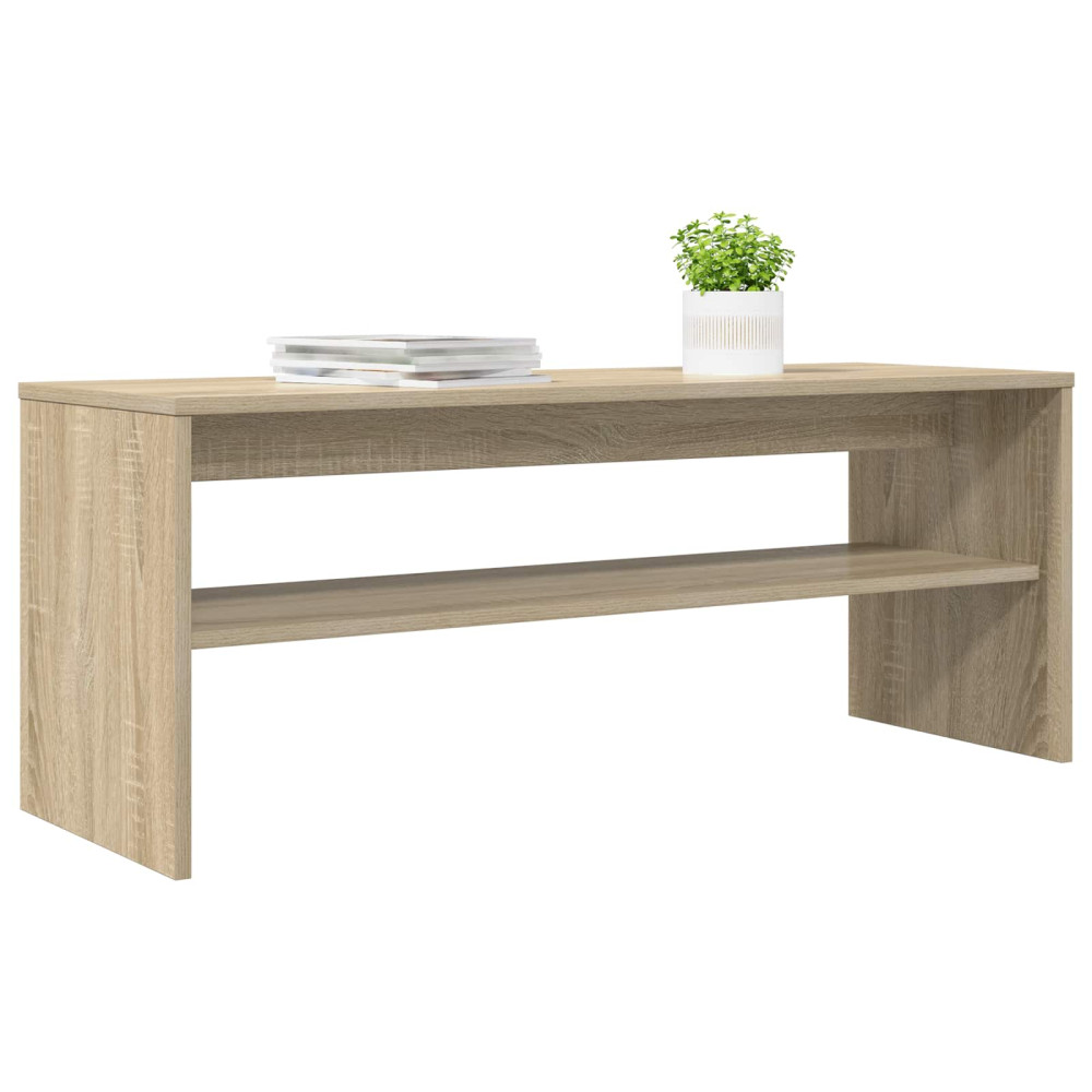 Produktbild för TV-skåp Sonoma-ek 100 x 35 x 40 cm Konstruerat trä