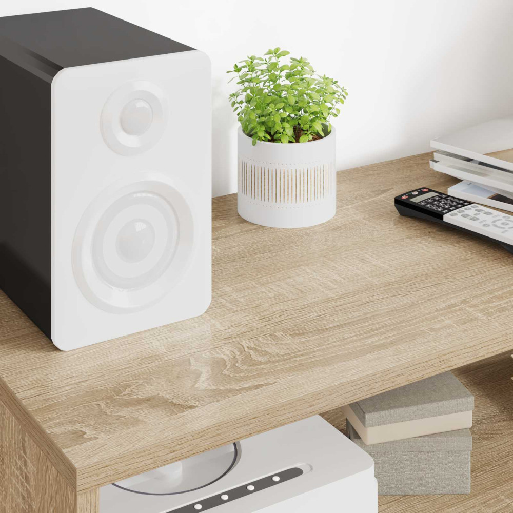 Produktbild för TV-skåp Sonoma-ek 100 x 35 x 40 cm Konstruerat trä