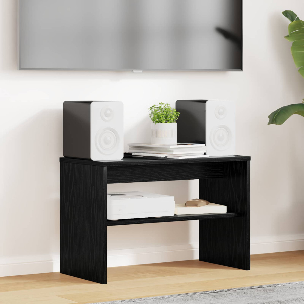 Produktbild för TV-skåp Svart Ek 60 x 30 x 40 cm Konstruerat trä