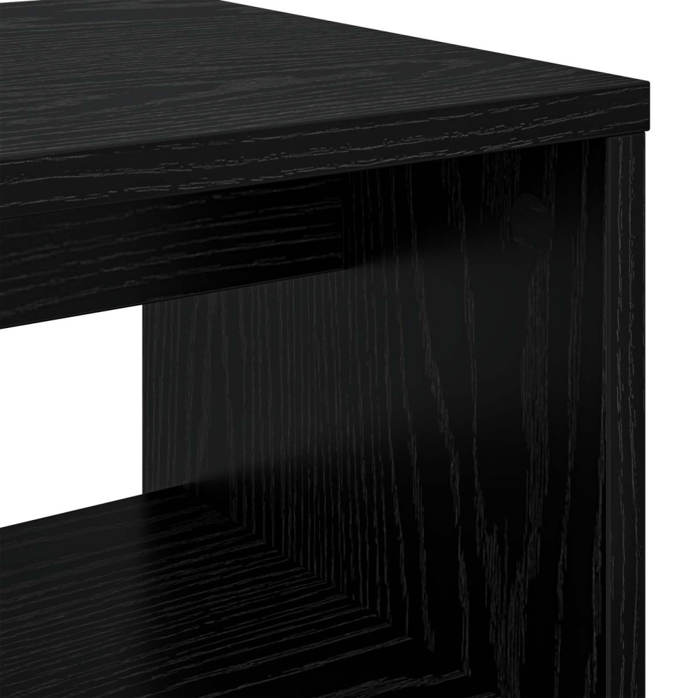 Produktbild för TV-skåp Svart Ek 60 x 30 x 40 cm Konstruerat trä