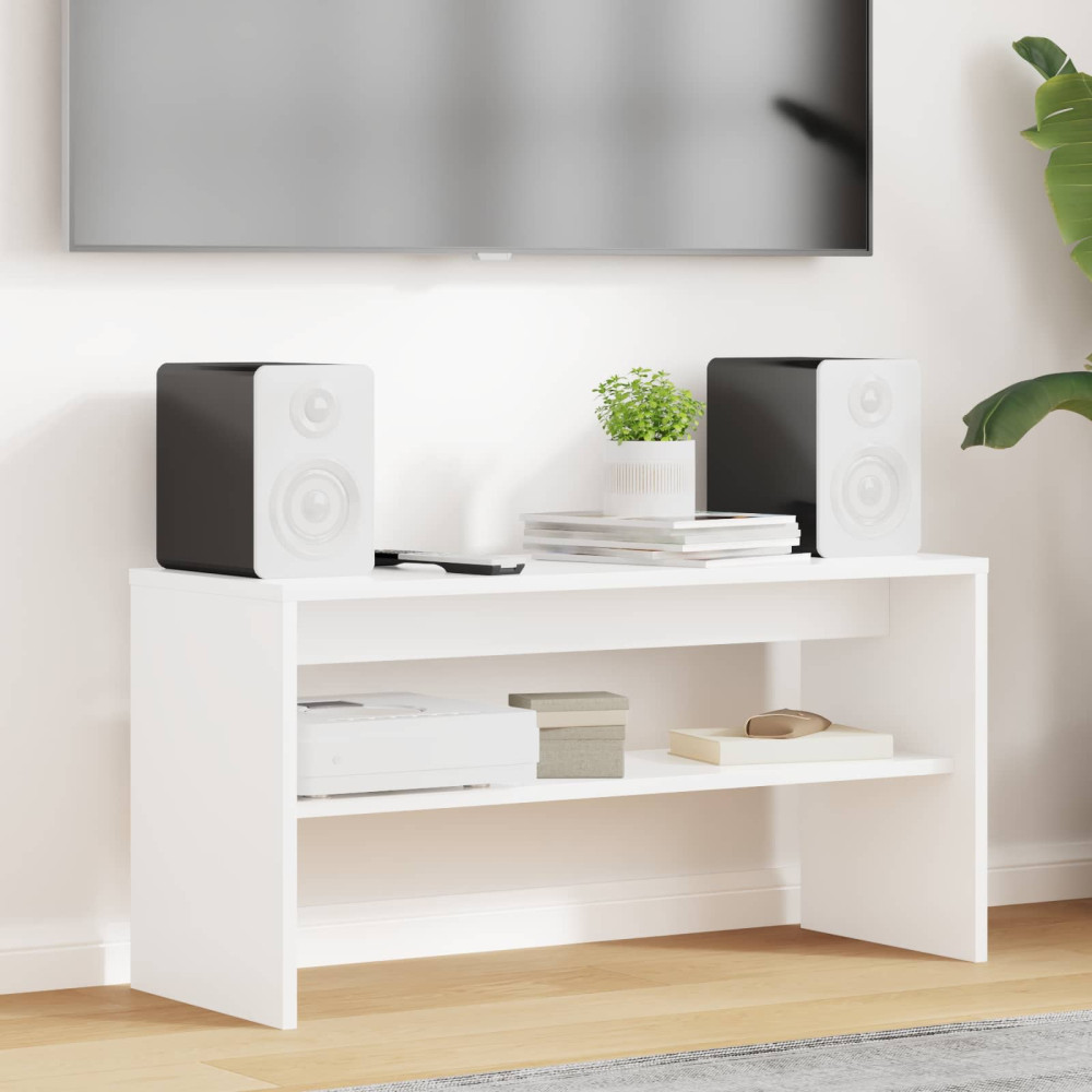 Produktbild för TV-skåp Vit 80 x 30 x 40 cm Konstruerat trä