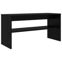 Produktbild för TV-skåp Svart Ek 80 x 30 x 40 cm Konstruerat trä
