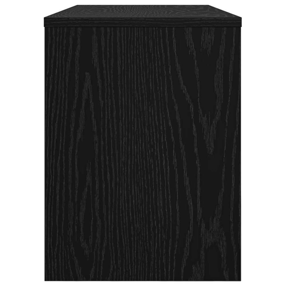 Produktbild för TV-skåp Svart Ek 80 x 30 x 40 cm Konstruerat trä