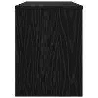 Produktbild för TV-skåp Svart Ek 80 x 30 x 40 cm Konstruerat trä