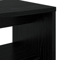 Produktbild för TV-skåp Svart Ek 80 x 30 x 40 cm Konstruerat trä