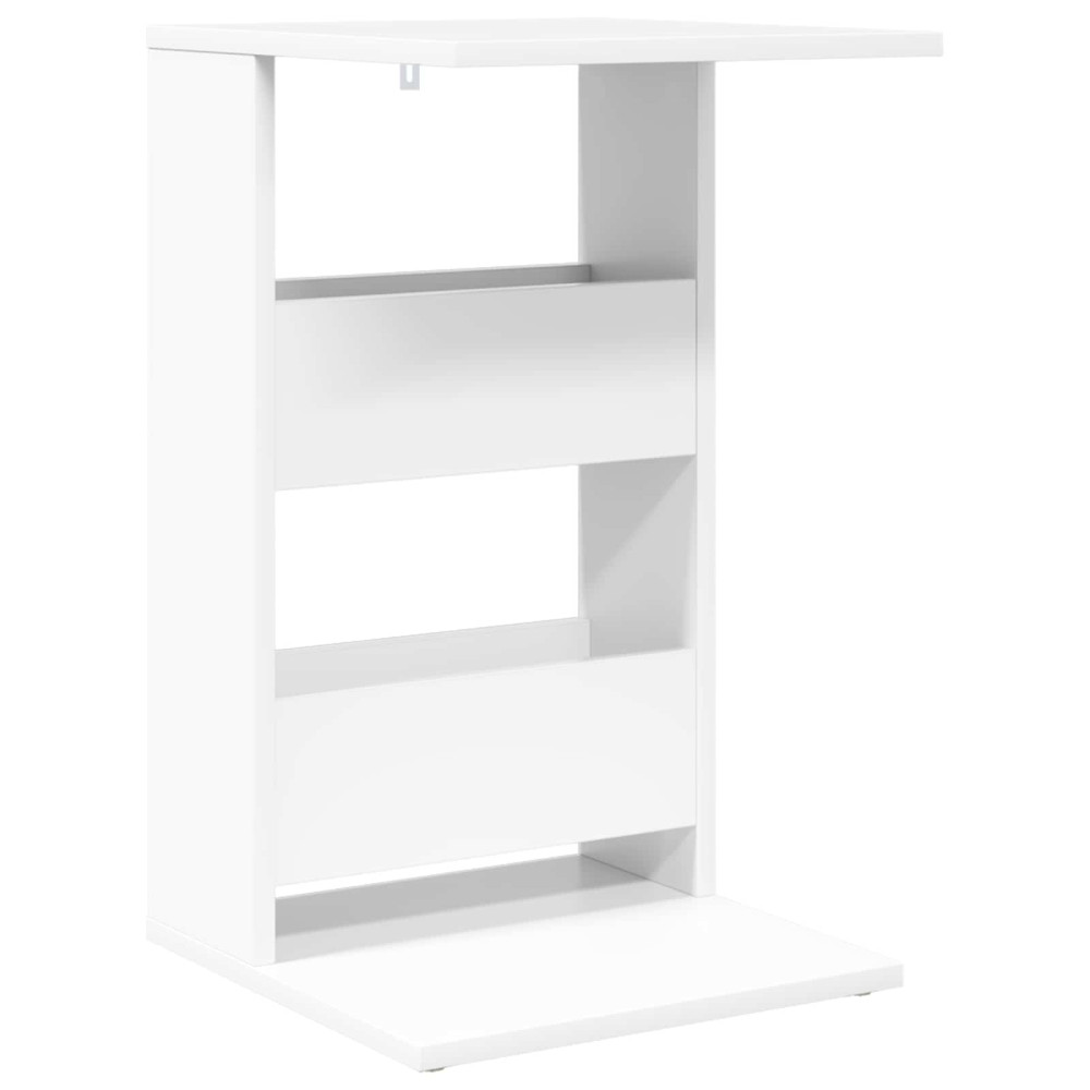 Produktbild för Sidobord Vit 40 x 35 x 60,5 cm Konstruerat trä