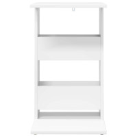 Produktbild för Sidobord Vit 40 x 35 x 60,5 cm Konstruerat trä