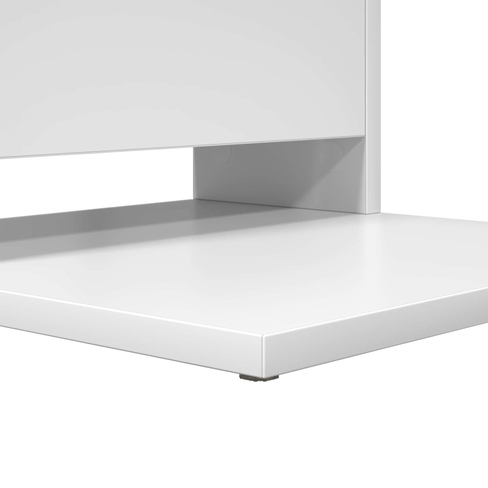 Produktbild för Sidobord Vit 40 x 35 x 60,5 cm Konstruerat trä