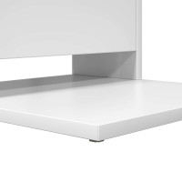 Produktbild för Sidobord Vit 40 x 35 x 60,5 cm Konstruerat trä