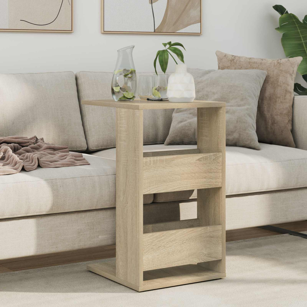 Produktbild för Sidobord Sonoma-ek 40 x 35 x 60,5 cm Konstruerat trä