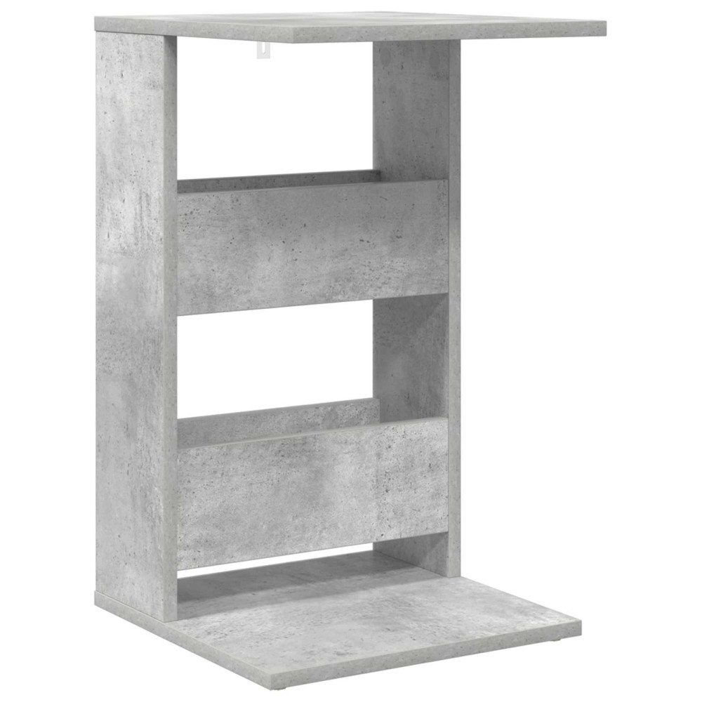 Produktbild för Sidobord Betonggrå 40 x 35 x 60,5 cm Konstruerat trä