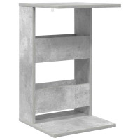 Produktbild för Sidobord Betonggrå 40 x 35 x 60,5 cm Konstruerat trä