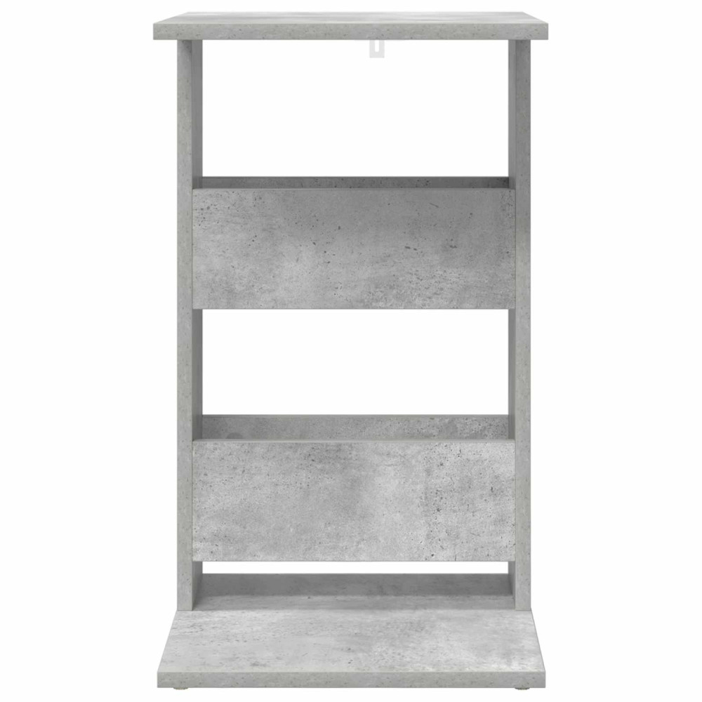 Produktbild för Sidobord Betonggrå 40 x 35 x 60,5 cm Konstruerat trä