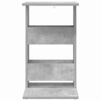 Produktbild för Sidobord Betonggrå 40 x 35 x 60,5 cm Konstruerat trä