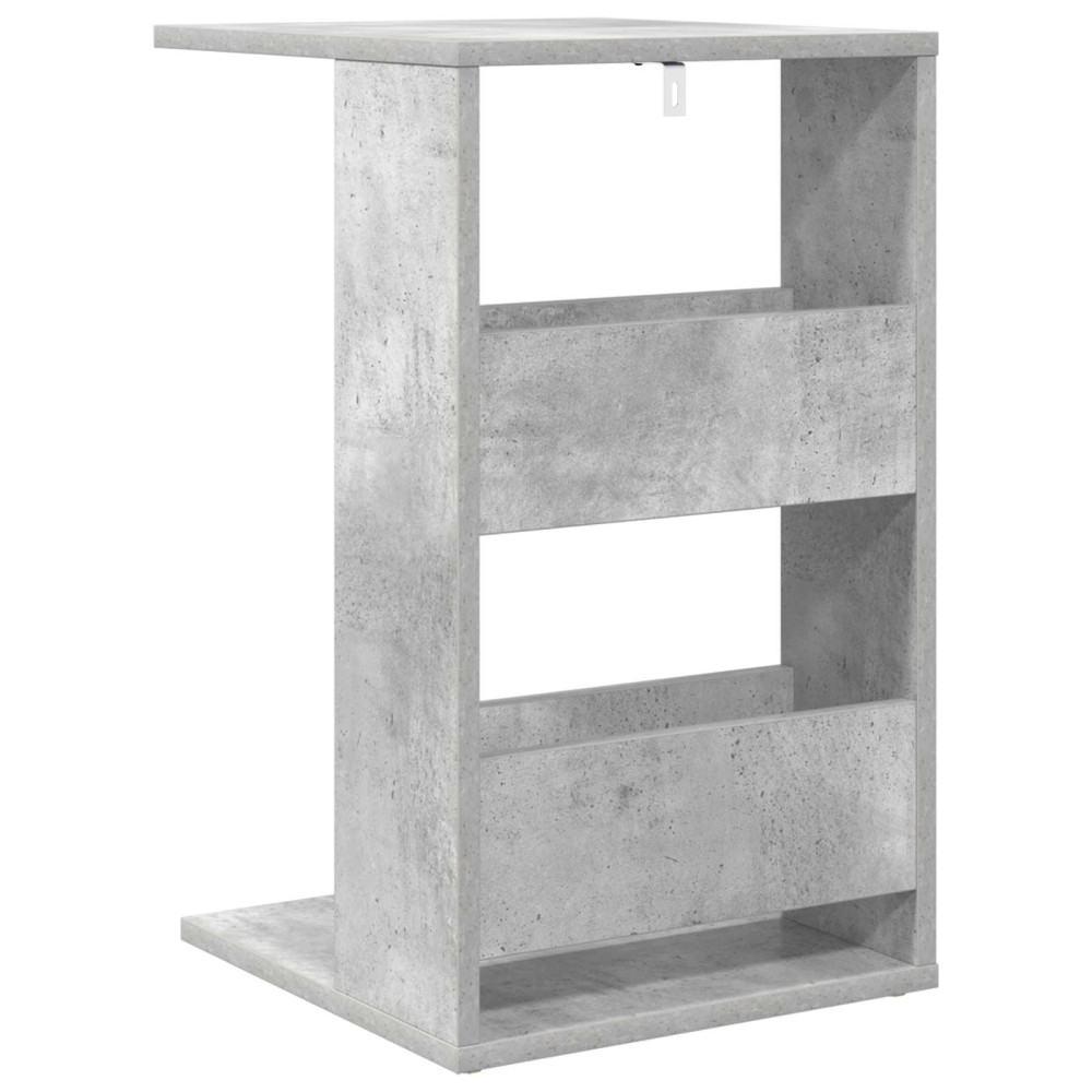 Produktbild för Sidobord Betonggrå 40 x 35 x 60,5 cm Konstruerat trä