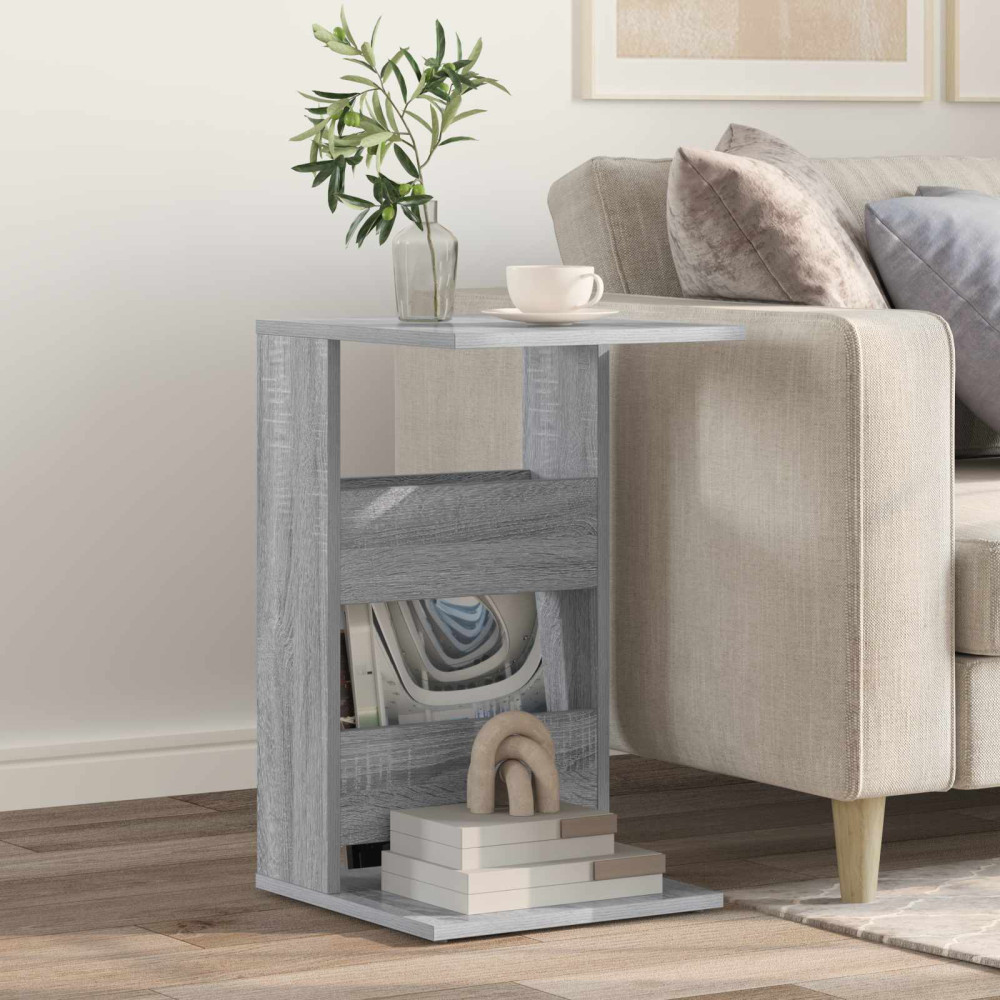 Produktbild för Sidobord Grå Sonoma 40 x 35 x 60,5 cm Konstruerat trä