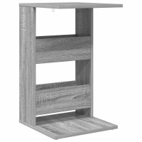 Produktbild för Sidobord Grå Sonoma 40 x 35 x 60,5 cm Konstruerat trä