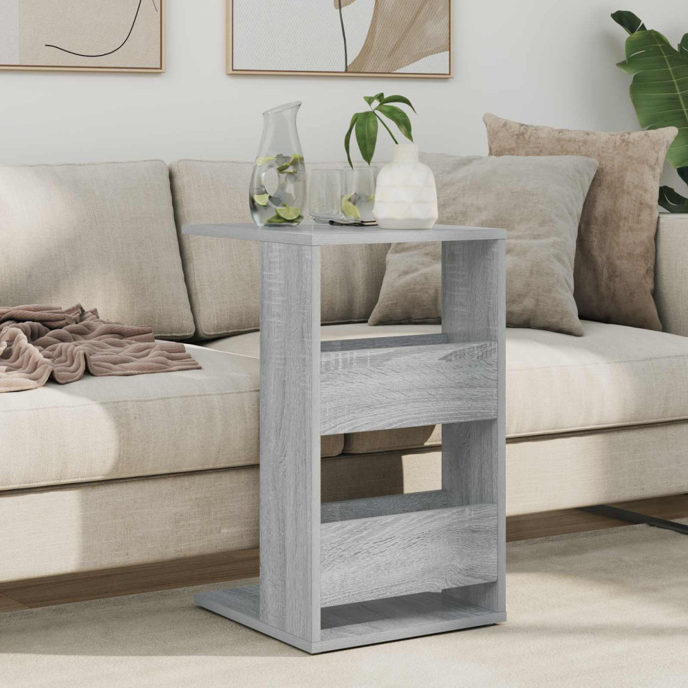 Produktbild för Sidobord Grå Sonoma 40 x 35 x 60,5 cm Konstruerat trä