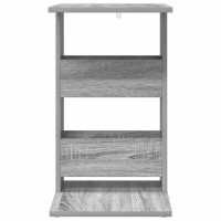 Produktbild för Sidobord Grå Sonoma 40 x 35 x 60,5 cm Konstruerat trä