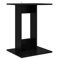 Produktbild för Sidobord Svart Ek 45 x 40 x 62,5 cm Konstruerat trä