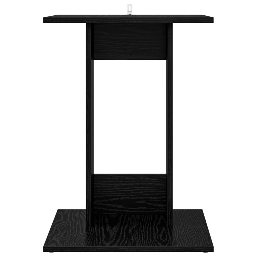 Produktbild för Sidobord Svart Ek 45 x 40 x 62,5 cm Konstruerat trä