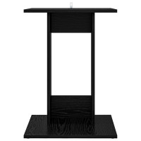 Produktbild för Sidobord Svart Ek 45 x 40 x 62,5 cm Konstruerat trä