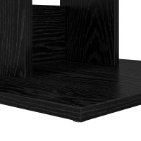 Produktbild för Sidobord Svart Ek 45 x 40 x 62,5 cm Konstruerat trä