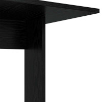Produktbild för Sidobord Svart Ek 45 x 40 x 62,5 cm Konstruerat trä