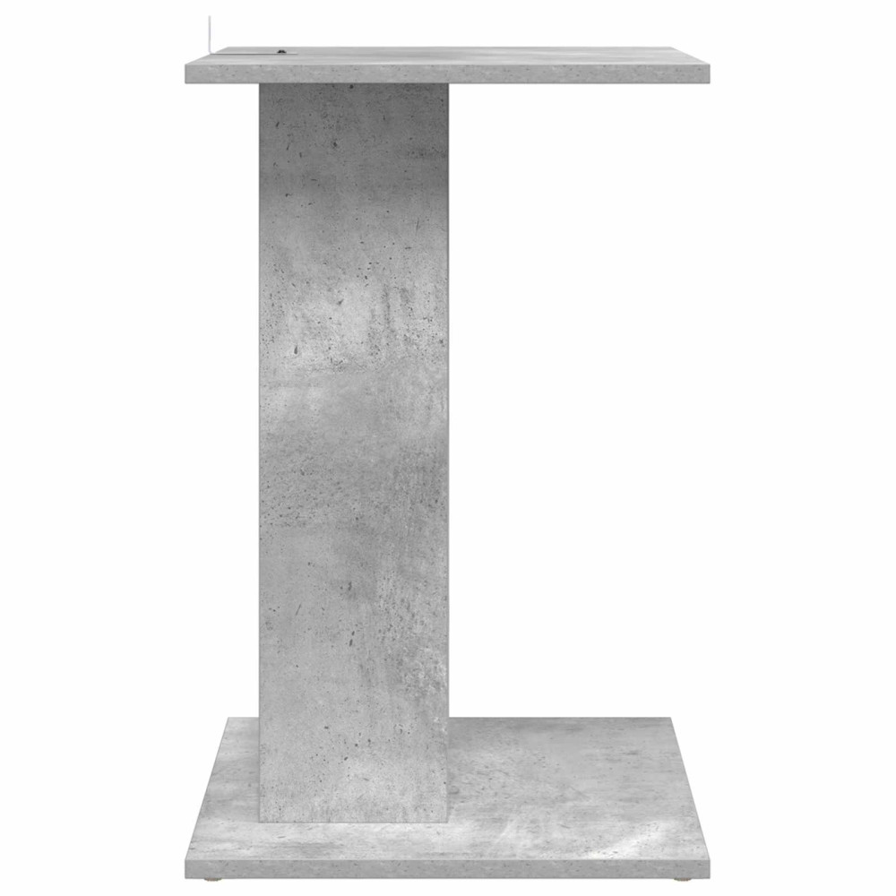 Produktbild för Sidobord Betonggrå 45 x 40 x 62,5 cm Konstruerat trä