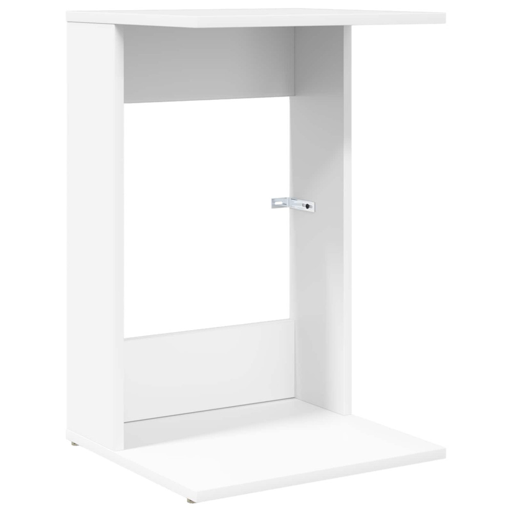 Produktbild för Sidobord Vit 40 x 38 x 62,5 cm Konstruerat trä