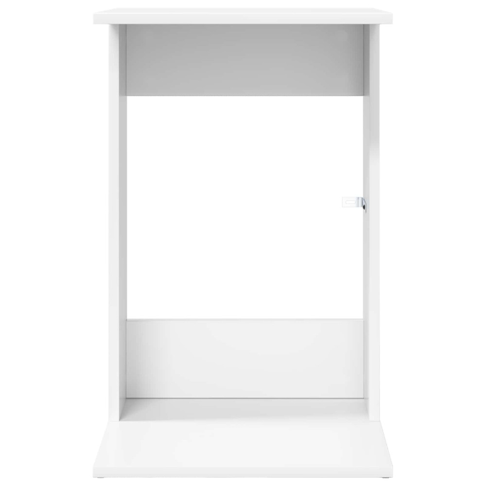 Produktbild för Sidobord Vit 40 x 38 x 62,5 cm Konstruerat trä