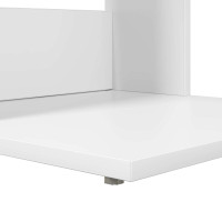 Produktbild för Sidobord Vit 40 x 38 x 62,5 cm Konstruerat trä