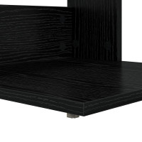 Produktbild för Sidobord Svart Ek 40 x 38 x 62,5 cm Konstruerat trä