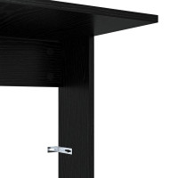 Produktbild för Sidobord Svart Ek 40 x 38 x 62,5 cm Konstruerat trä