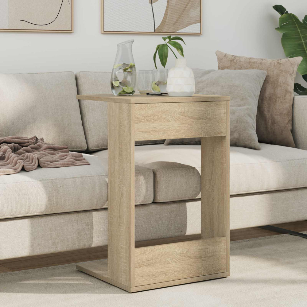 Produktbild för Sidobord Sonoma-ek 40 x 38 x 62,5 cm Konstruerat trä