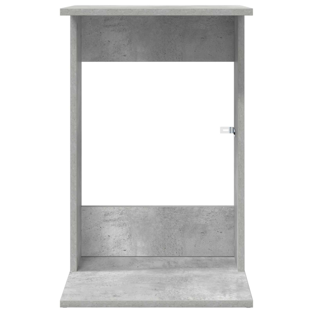 Produktbild för Sidobord Betonggrå 40 x 38 x 62,5 cm Konstruerat trä