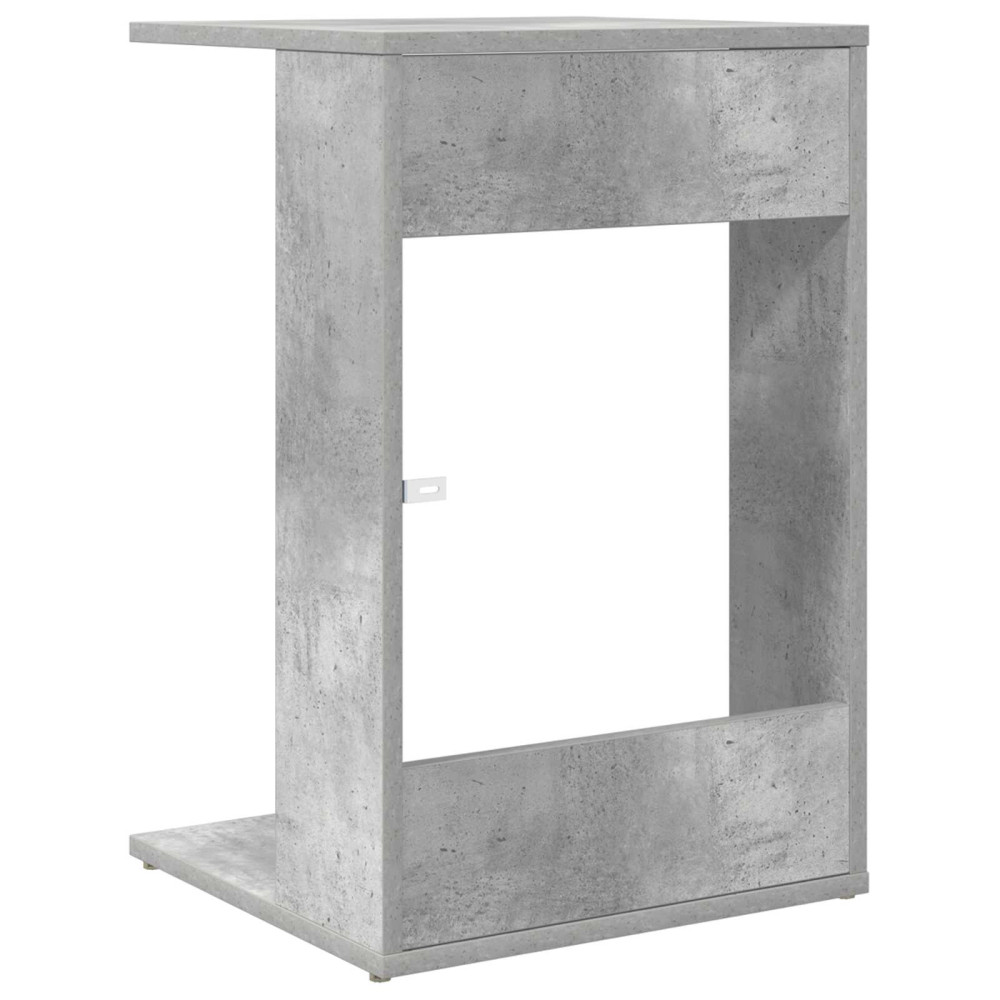 Produktbild för Sidobord Betonggrå 40 x 38 x 62,5 cm Konstruerat trä
