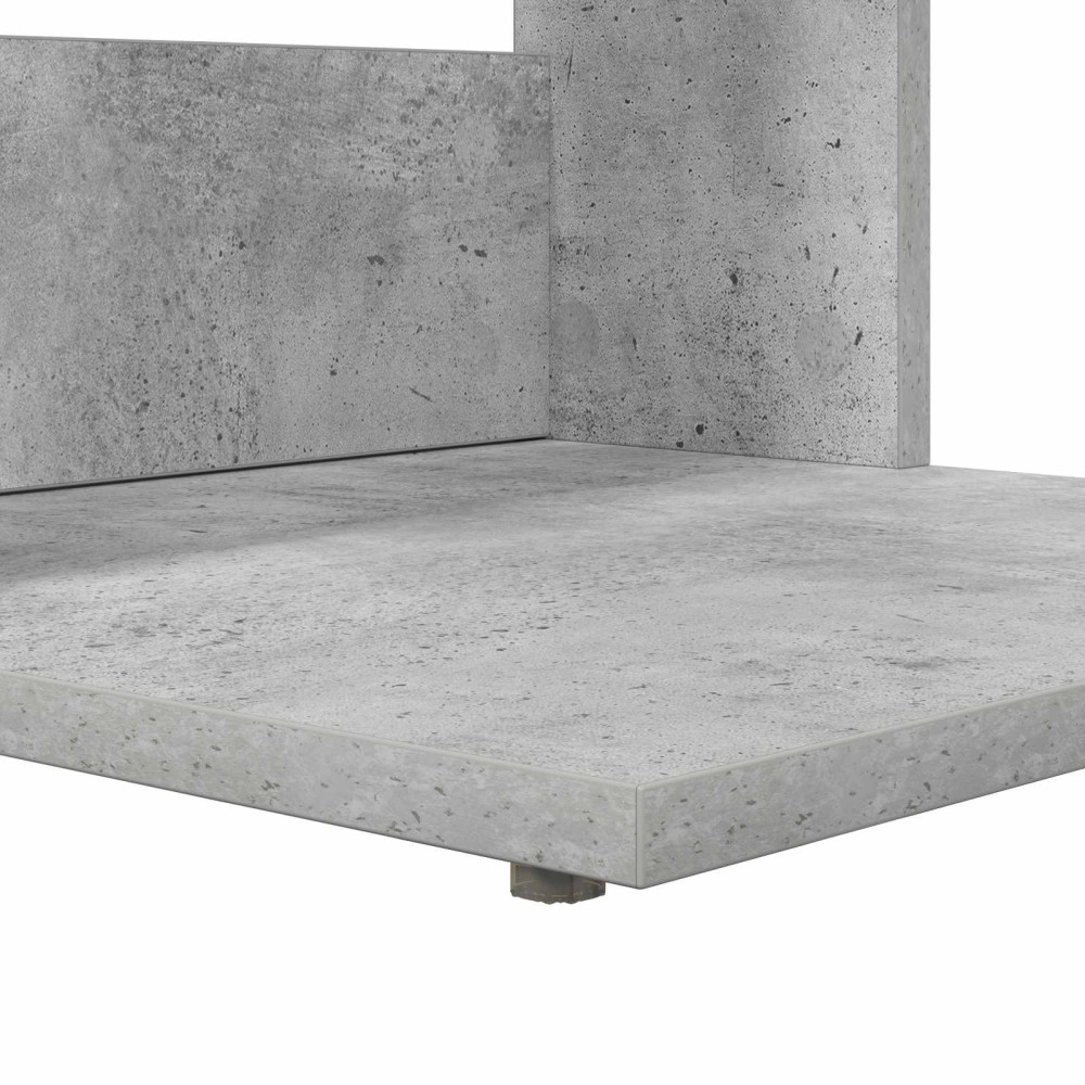 Produktbild för Sidobord Betonggrå 40 x 38 x 62,5 cm Konstruerat trä