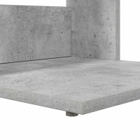 Produktbild för Sidobord Betonggrå 40 x 38 x 62,5 cm Konstruerat trä
