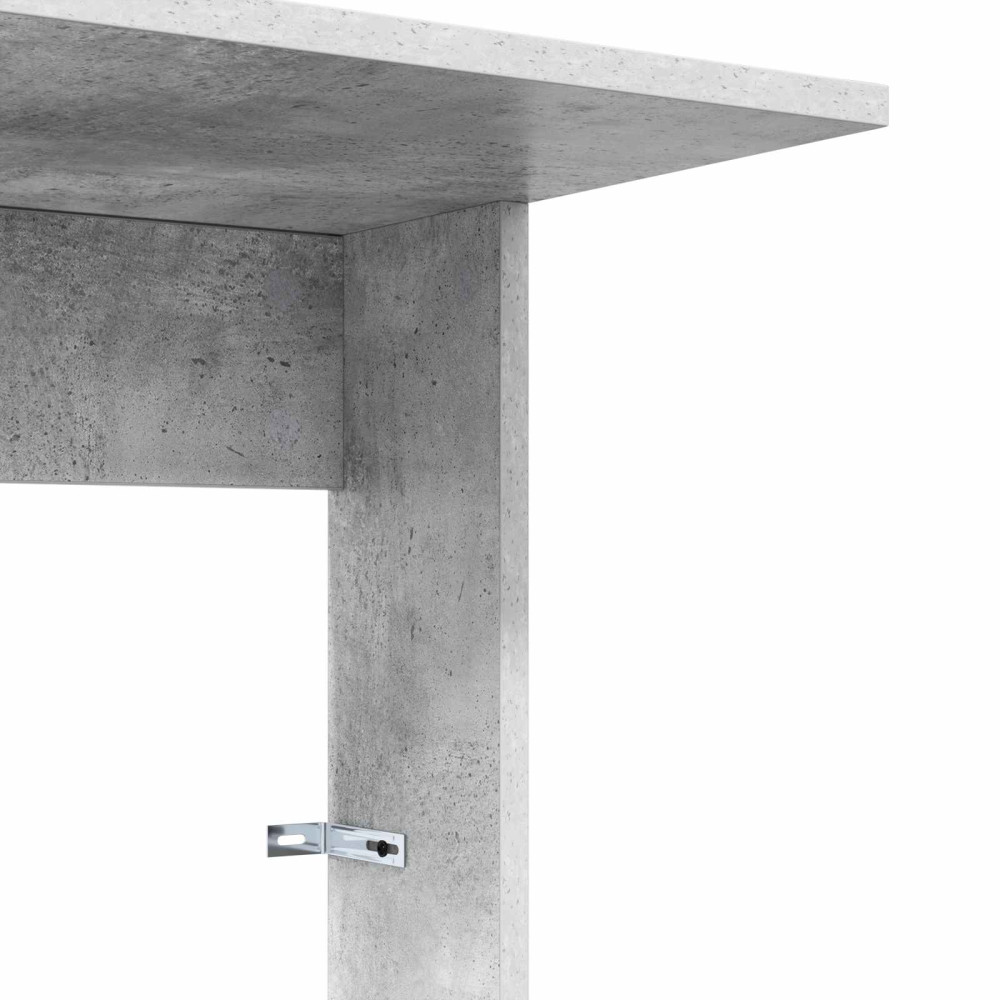 Produktbild för Sidobord Betonggrå 40 x 38 x 62,5 cm Konstruerat trä