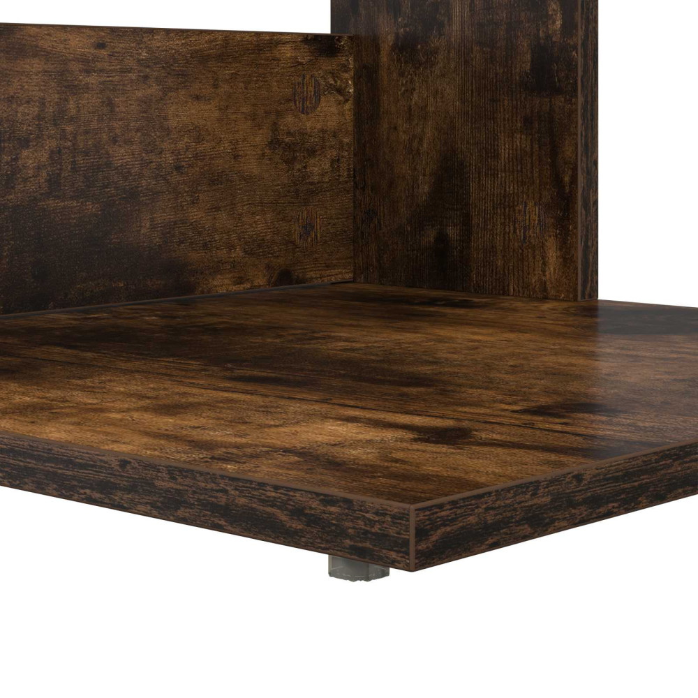 Produktbild för Sidobord Rökt ek 40 x 38 x 62,5 cm Konstruerat trä