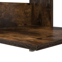 Produktbild för Sidobord Rökt ek 40 x 38 x 62,5 cm Konstruerat trä