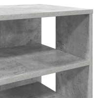 Produktbild för Skoskåp med hylla med lagring 2 pcs Betonggrå Konstruerat trä