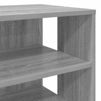 Produktbild för Skoskåp med hylla med lagring 2 pcs Grå Sonoma Konstruerat trä