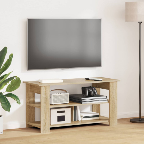 vidaXL TV-ställ Sonoma-ek 100 x 40 x 50 cm