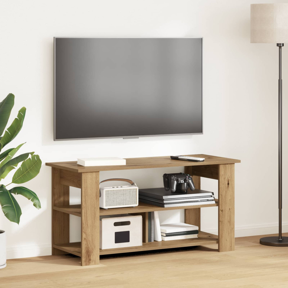 Produktbild för TV-ställ 100 x 40 x 50 cm Artisan Ek