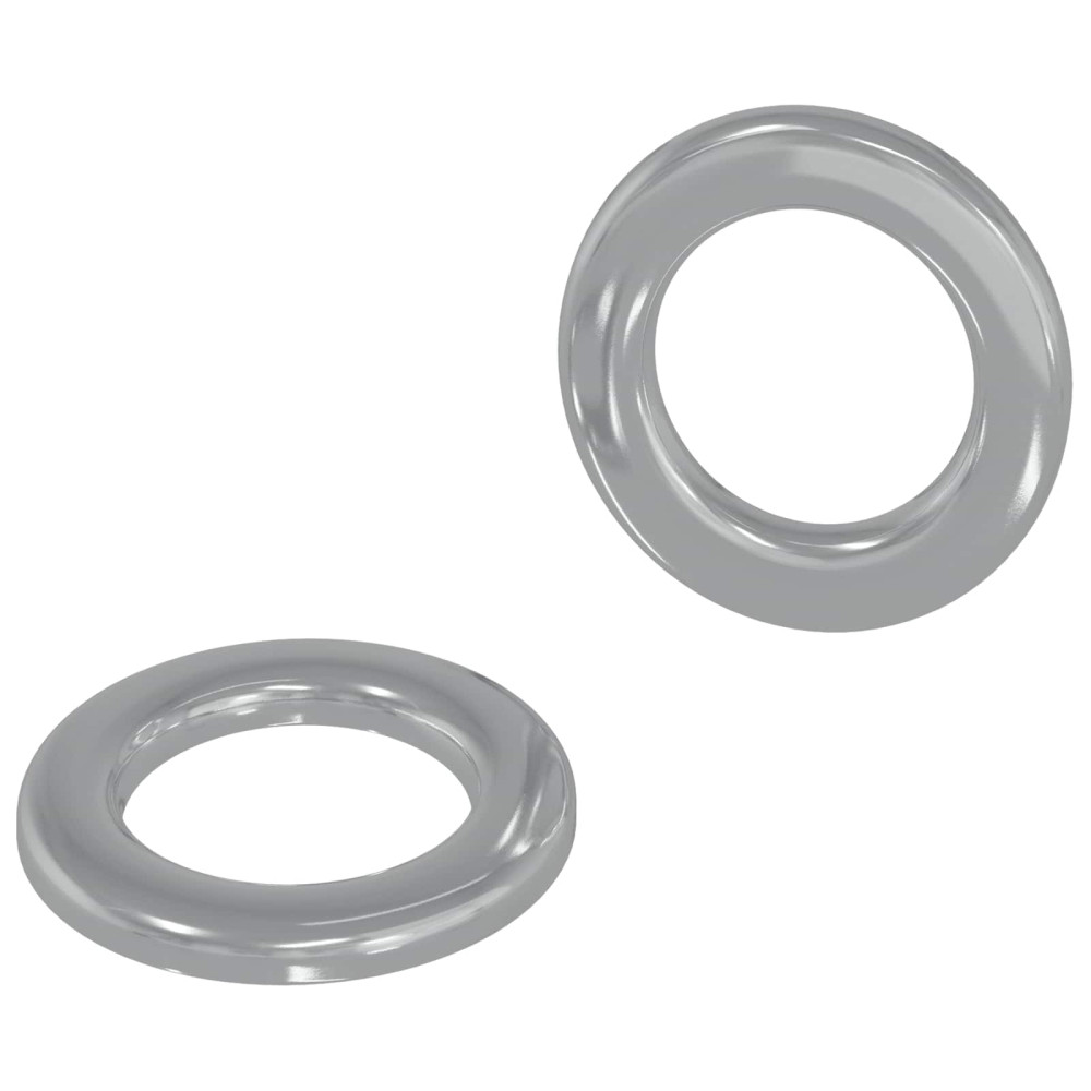 Produktbild för Skivor 2 pcs Silver 10 x 10 x 0,8 mm Järn