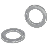 Produktbild för Skivor 2 pcs Silver 10 x 10 x 0,8 mm Järn